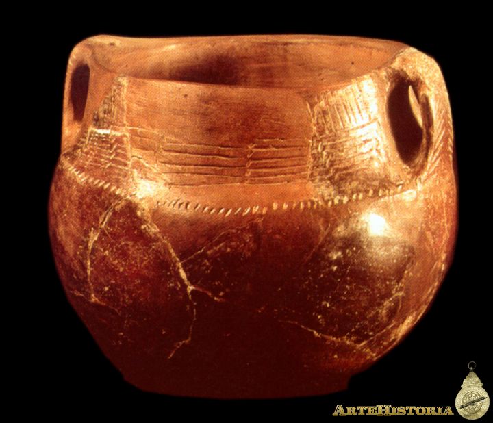 Pieza cerámica neolítica de la península Ibérica