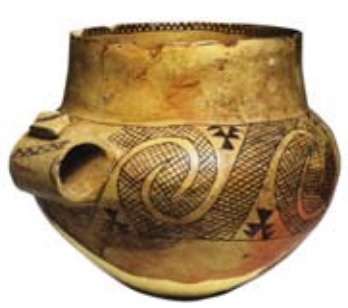 Pieza cerámica de la cultura de Diana, en Sicilia