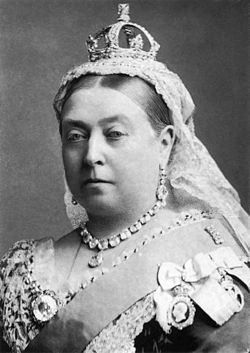 Fotografía de la Reina Victoria de Inglaterra del año 1882