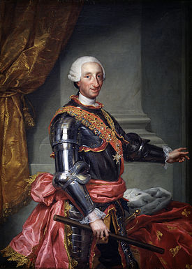 Retrato de Carlos III, rey de España en la segunda mitad del siglo XVIII