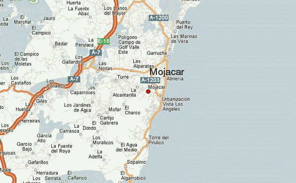Ubicación de Mojácar, pueblo de Almería en el que está el yacimiento de Las Pilas/Huerta Seca
