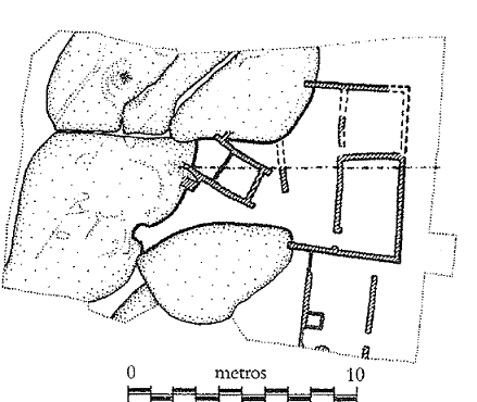 Planta del templo del periodo tinita hallado por el Instituto Arqueológico Alemán