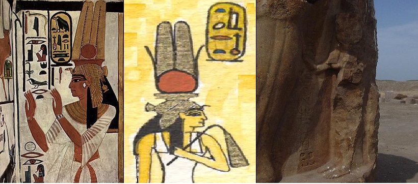 Representación de Nefertari, la Gran Esposa Real más conocida de Ramsés II