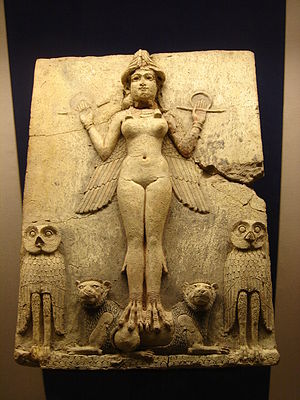 Representación en relieve que podría representar a la diosa Ishtar o Astarté
