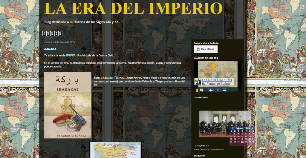 Captura de pantalla general de este gran blog de Historia imperial del siglo XIX y XX