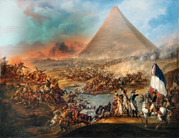 Cuadro que representaría la Batalla de las Pirámides, en 1798