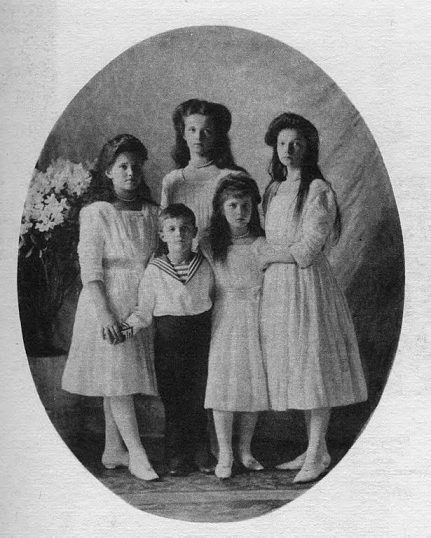 Hijos de Nicolás II y Alejandra Feodorovna