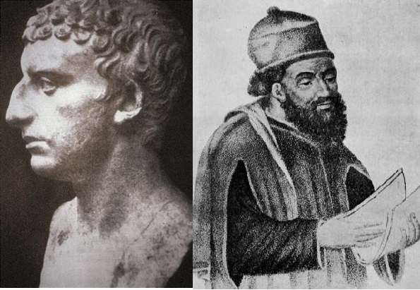 A la izquierda, Jose Flavio; a la derecha, Diodoro Sículo
