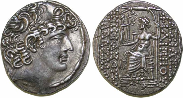 Moneda de Aulo Gabinio, gobernador romano de Siria y nuevo jefe de las finanzas en Egipto