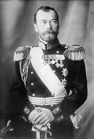 Fotografía antigua del Zar Nicolás II, el último de la dinastía Romanov