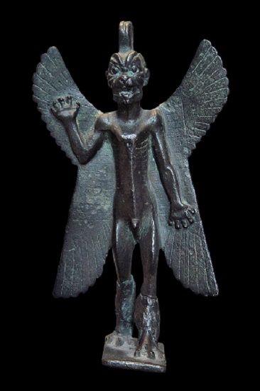 Estatuilla de un demonio de la religión en Mesopotamia