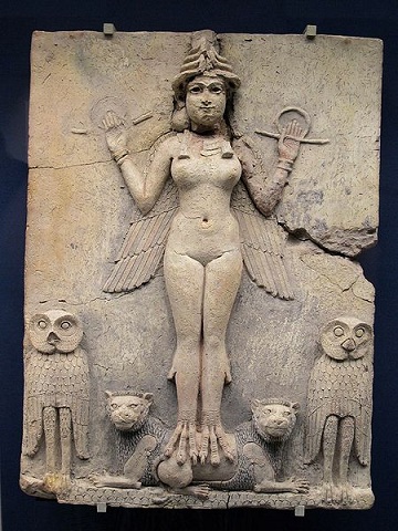 Altorrelieve en el que se representa a la diosa Ishtar