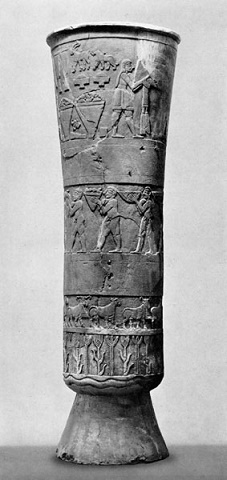 El Vaso de Warka es una de las piezas arqueológicas más curiosas del periodo tardío de Uruk