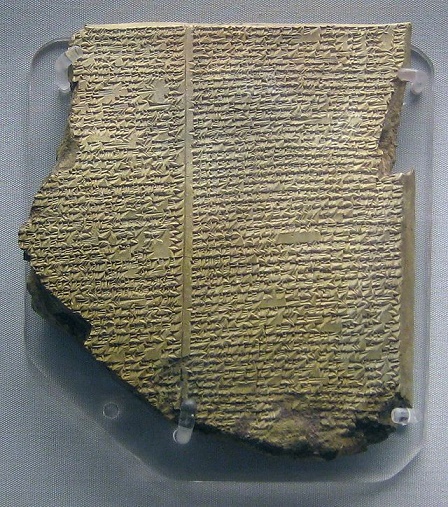 La tablilla del poema épico de Gilgamesh que habla sobre el Diluvio Universal