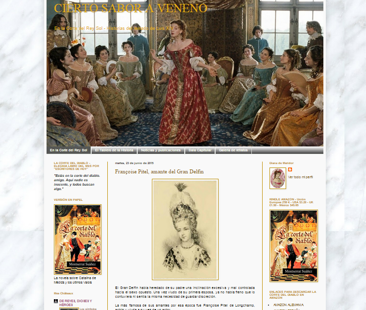 Captura de pantalla general de este gran blog sobre Luis XIV