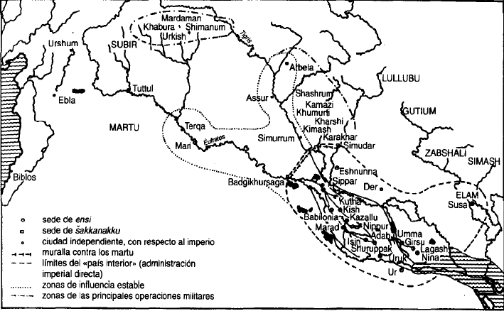 Mesopotamia durante la III Dinastía de Ur del imperio neosumerio