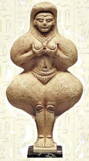 Estatua babilónica en la que se representa a la diosa Ishtar