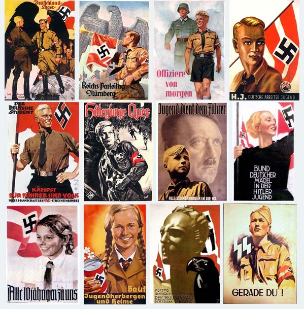 Algunos ejemplos de propaganda real nazi durante la Segunda Guerra Mundial