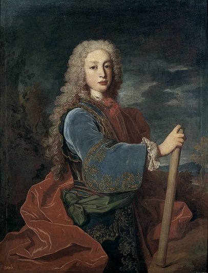 Único retrato del rey Luis I de España, que reinó unos sietes meses en 1724
