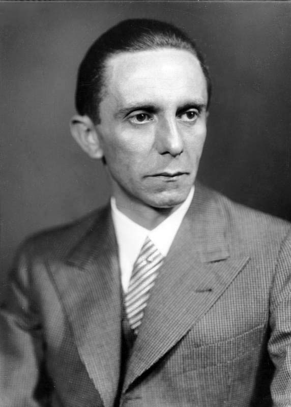 Fotografía de Joseph Goebbels, ministro de propaganda en la Alemania nazi