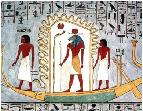 Iconografía de la barca solar, muestra de la adoración al sol en el antiguo Egipto