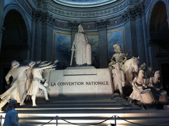 Monumento a la Convención Nacional, primer gobierno de la I República Francesa
