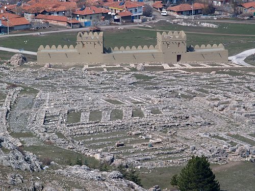 Parte del yacimiento arqueológico actual de la ciudad de Hattusa