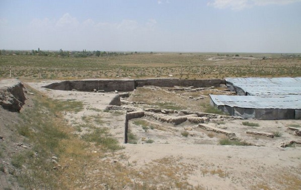 Vista de una parte del yacimiento arqueológico de la ciudad de Purushanda