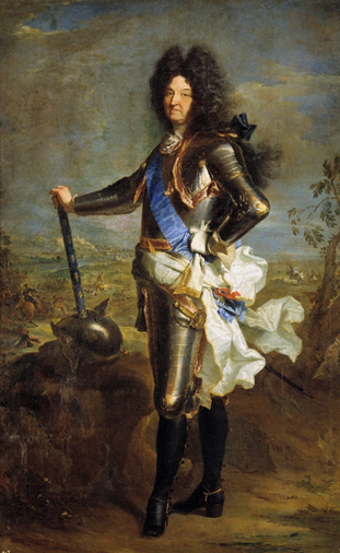 Ilustración 6: Luis XIV, pintado por Hyacinthe Rigaud. 1707 (Museo del Prado)