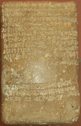 Tabla en cuneiforme, correspondencia de Burna-Buriash II