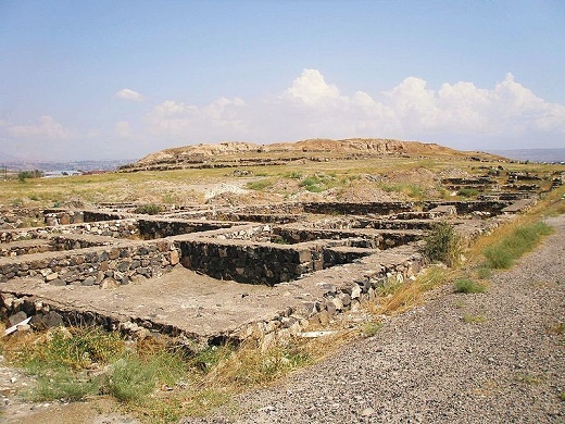 Yacimiento de Karmir Blur (Armenia), famoso por su necrópolis de la Edad del Hierro