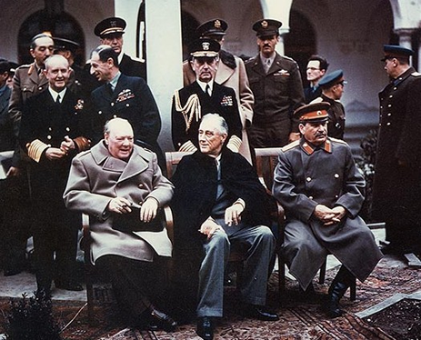 Los grandes líderes durante la Conferencia de Yalta