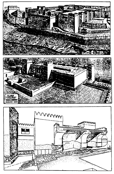 Varias reconstrucciones de Guzana, capital de Bit Bakhyani (Alta Mesopotamia)