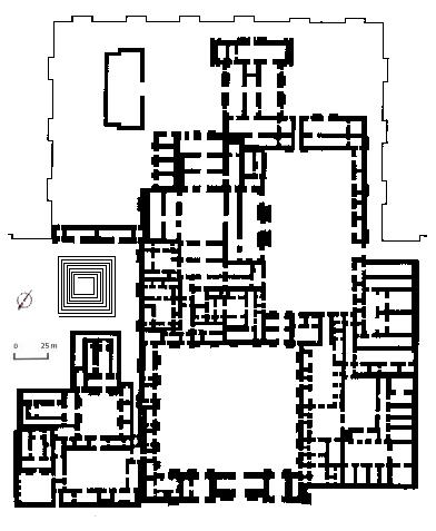 Plano del palacio de Dur-Sharrukin