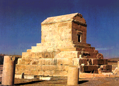 Mausoleo de Ciro II el Grande en Pasargada, Irán