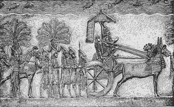 Relieve de Senaquerib de su palacio en Nínive