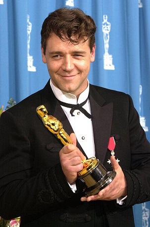 Russell Crowe ganó el Óscar por la película Gladiator