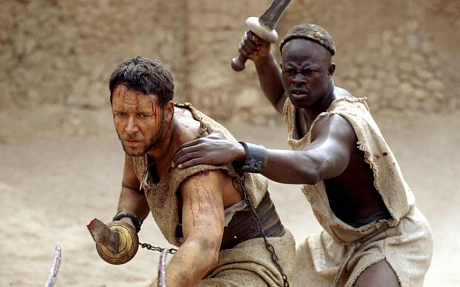 Uno de los fotogramas de la película Gladiator
