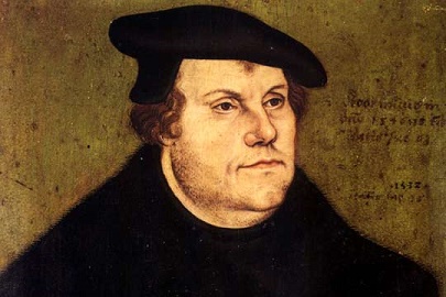 Retrato de Martin Lutero, iniciador de la reforma protestante luterana