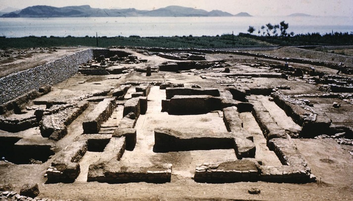 Vista parcial del yacimiento arqueológico de la ciudad de Lerna, a donde llegarían después los pueblos indoeuropeos