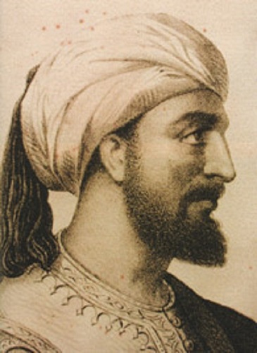 Grabado de Abderramán III, el califa más importante del califato de Córdoba, hecho en el siglo XIX