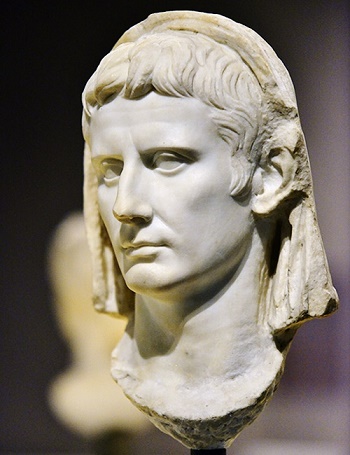 Busto de Augusto, autor de la Res Gestae divi Augusto