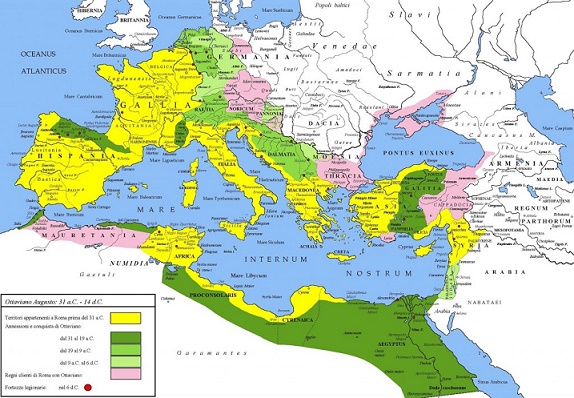 El Imperio Romano de Augusto, primer emperador