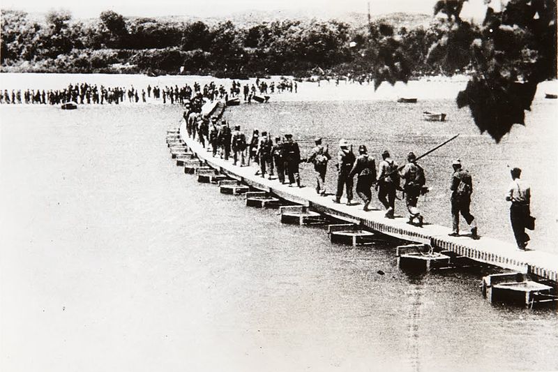 Soldados republicanos de la Guerra Civil Española durante la batalla del Ebro
