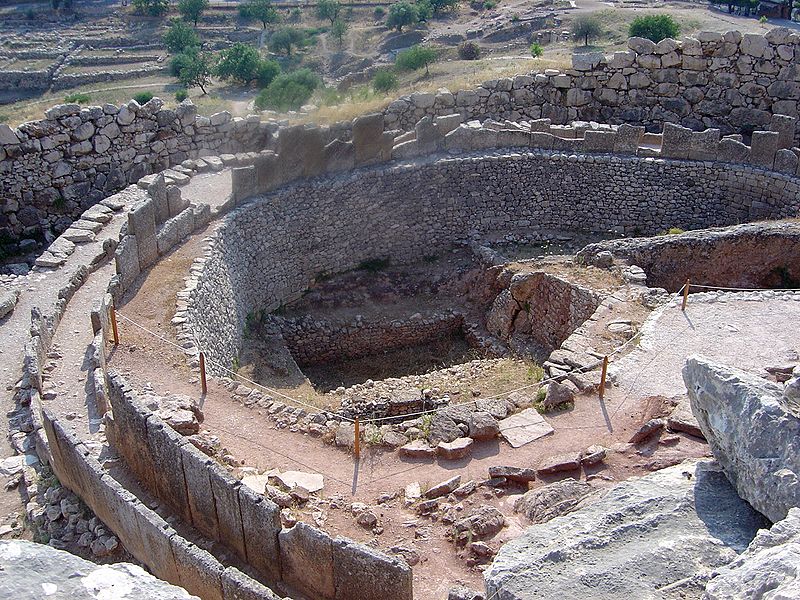 Parte de las ruinas arqueológicas de la ciudad de Micenas