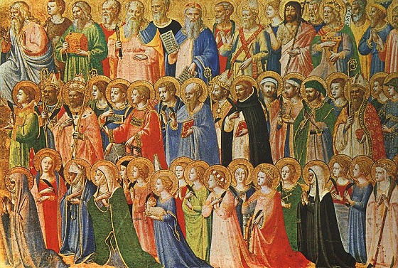 Representación de Todos los Santos hecha por Fra Angelico en el siglo XV