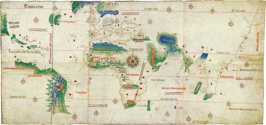  la carta náutica portuguesa más antigua conocida