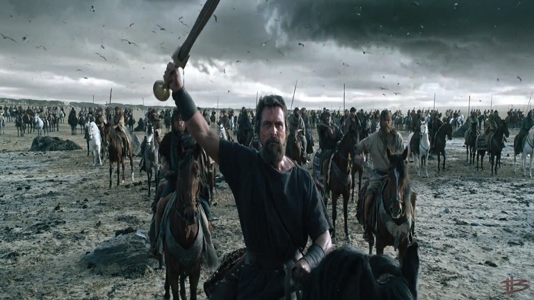 Una de las escenas de la película, durante el éxodo dirigido por el Moisés de Christian Bale