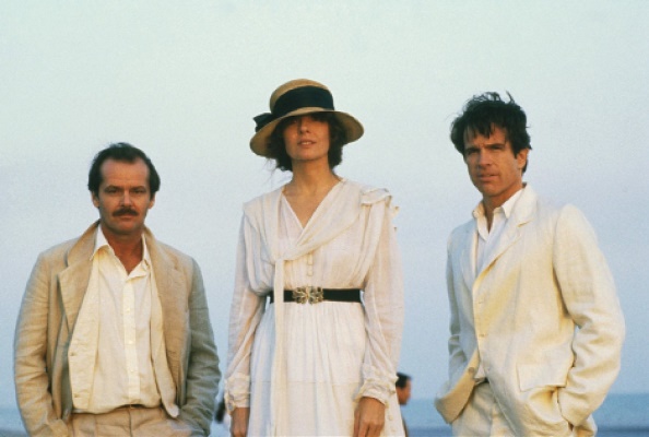 El trío protagonista de la película: Jack Nicholson, Diane Keaton y Warren Beatty