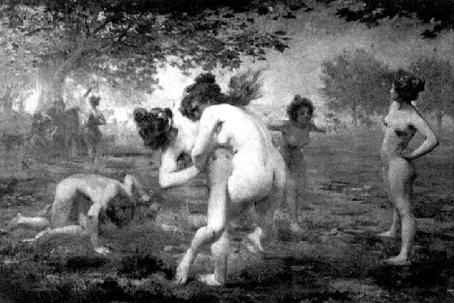 Cuadro de Emmanuel Croise a principios del siglo XX sobre la mujer espartana